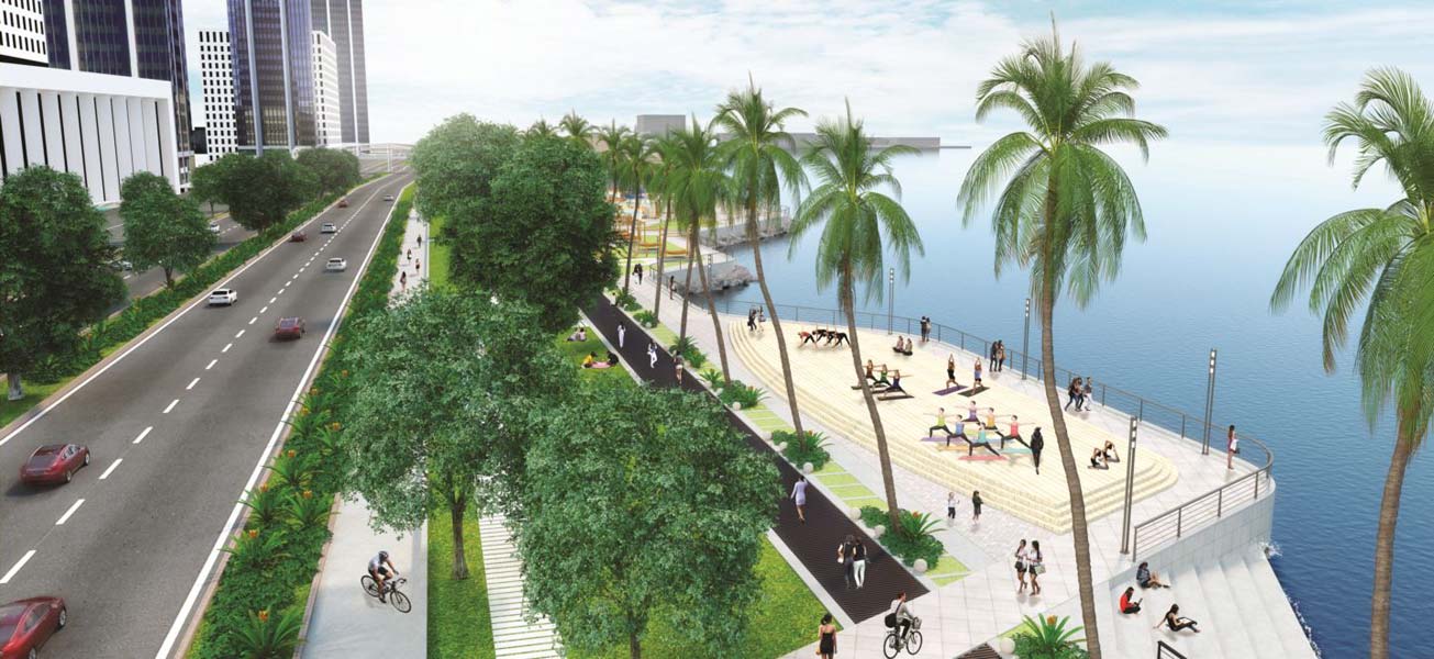 Manila Baywalk today is comprised of only two pathways: one on the side of the bay and another one adjacent to Roxas Boulevard. Between these pathways are plant boxes and some landscaping. Our Manila Baywalk proposal suggests new spaces and activities to support the needs of adjacent districts, enhance the experience of the pedestrians, promote interactions, and encourage healthy living.