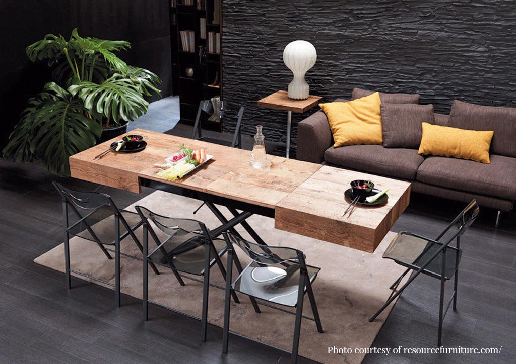 Dining Table Ideas For Small Condos, Coffee Table That Transforms Into A Dining Chair