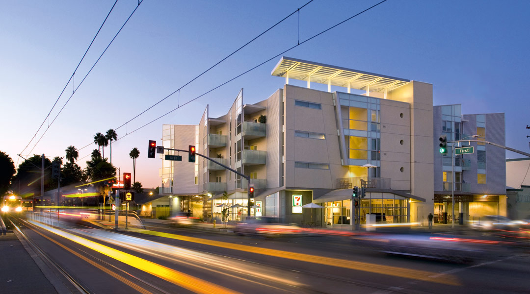 Gish Apartments in San Jose, California has certification under LEED for Homes