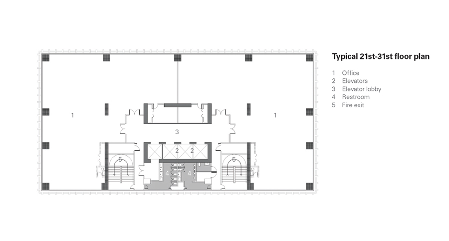 Menarco Tower typical floor plan AIDEA CS Design Consultancy
