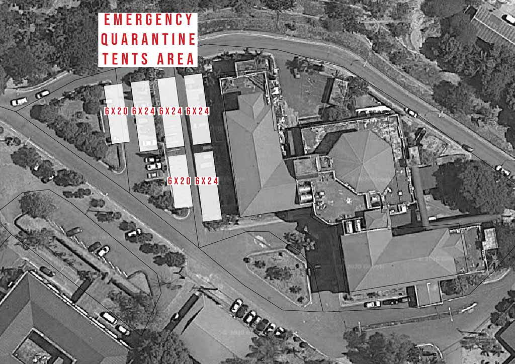 BluPrint Architecture News COVID-19 emergency quarantine facility WTA aerial shot of site